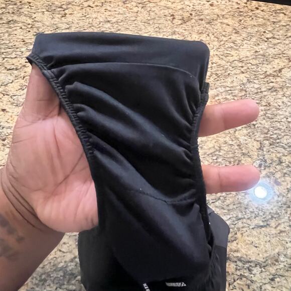 Nike Women's Dri-FIT S Running Walking‎ Shorts Gym Black White Grey - Picture 3 of 7